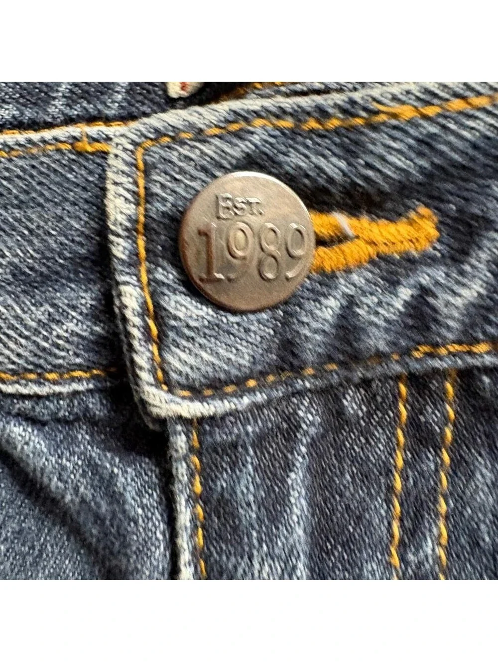 The Childrens Place Boys Straight Jeans Size 10 Blue Denim Adjustable Waist